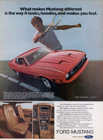Fascinating Historical Picture of Ford Mustang in 1973 
