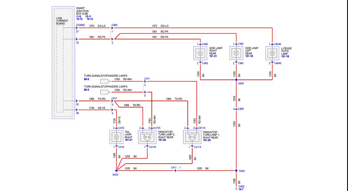 F250 Trailer Light Wiring Diagram from themustangsource.com