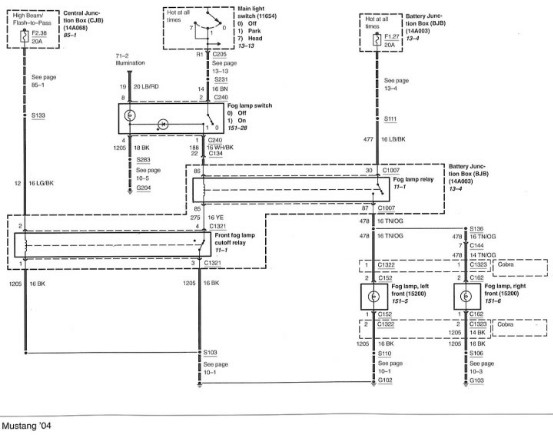 2000 Ford Mustang Headlight Switch Wiring Diagram from themustangsource.com