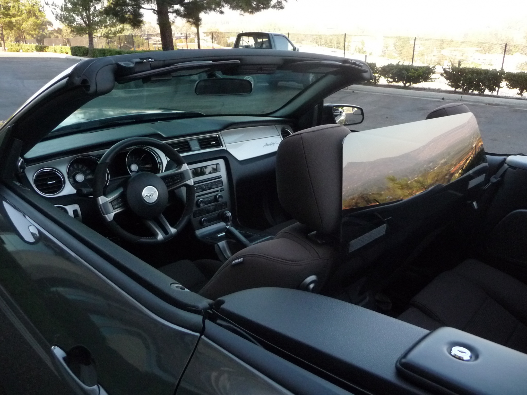 Ford mustang convertible wind deflector #10