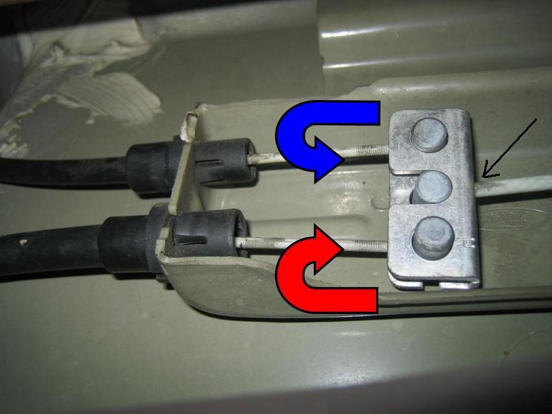 2006 Ford mustang parking brake cable