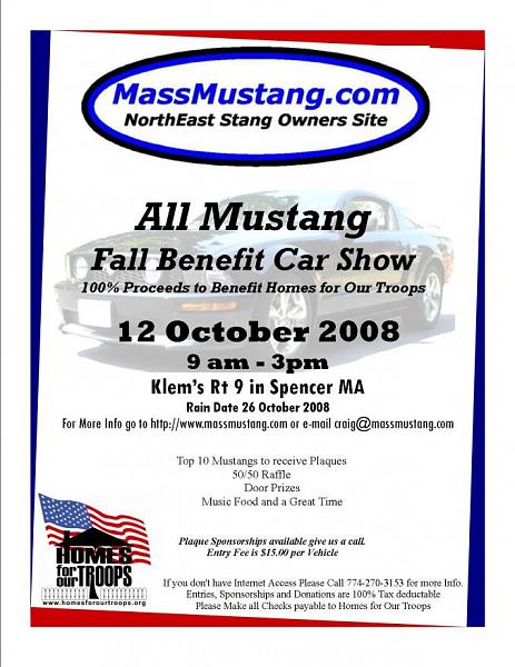 All Mustang Benefit Car Show Oct 12, 2008 Spencer, MA-mustangshow.jpg