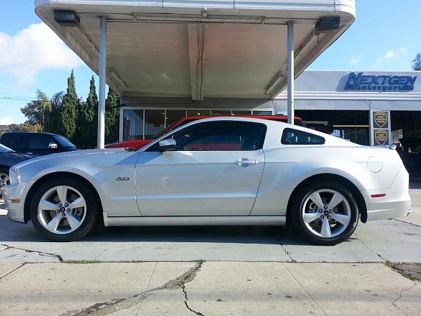 13 GT pics - newly installed eibach sportlline drop &amp; bassani axle back!-betsy-before.jpg