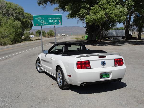 Mustang on the Extraterrestrial Highway in Nevada.-san-diego-vacation-136.jpg