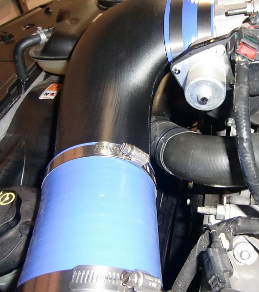 Steeda 555-3130 Plastic Elbow Inlet installed - Review and Observations-coolant_hose.jpg