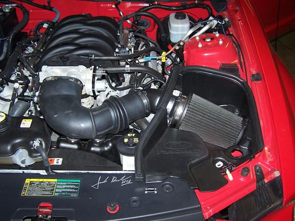 The 08 Bullitt intake, everything you wanted to know and more, Dynotesting...-bullittairboxinstalled1.jpg