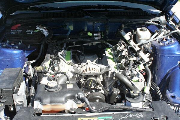 Steeda Billet Charge-Motion Control Plates Installation-manifoldoff.jpg