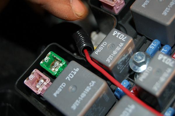 My Street Scenes Center Fog Grill Installation!-cut-hole-wire.jpg