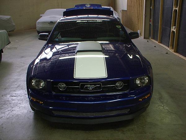 Roush Hood Scoop, Lower Billet Grill and Hood Stripe Install!!-after3.jpg