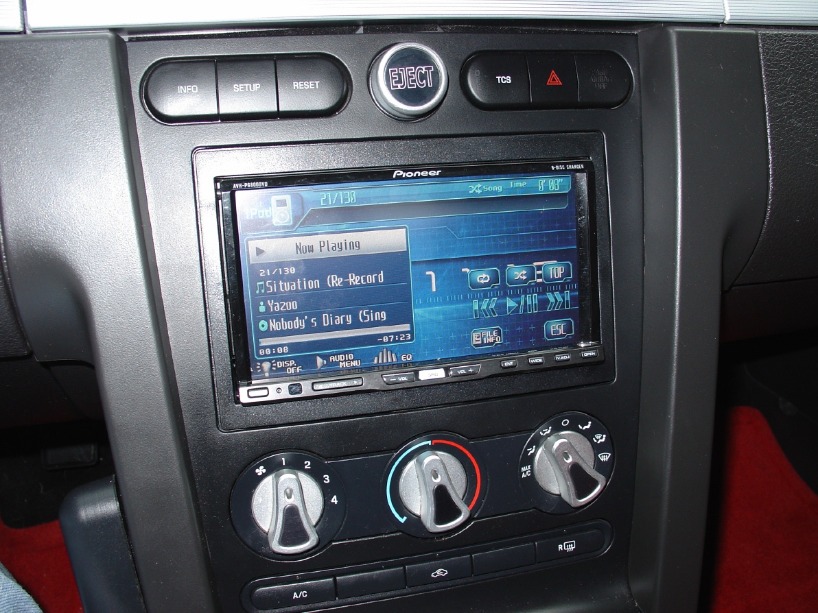 Fixed in-dash dvd player ford mustang