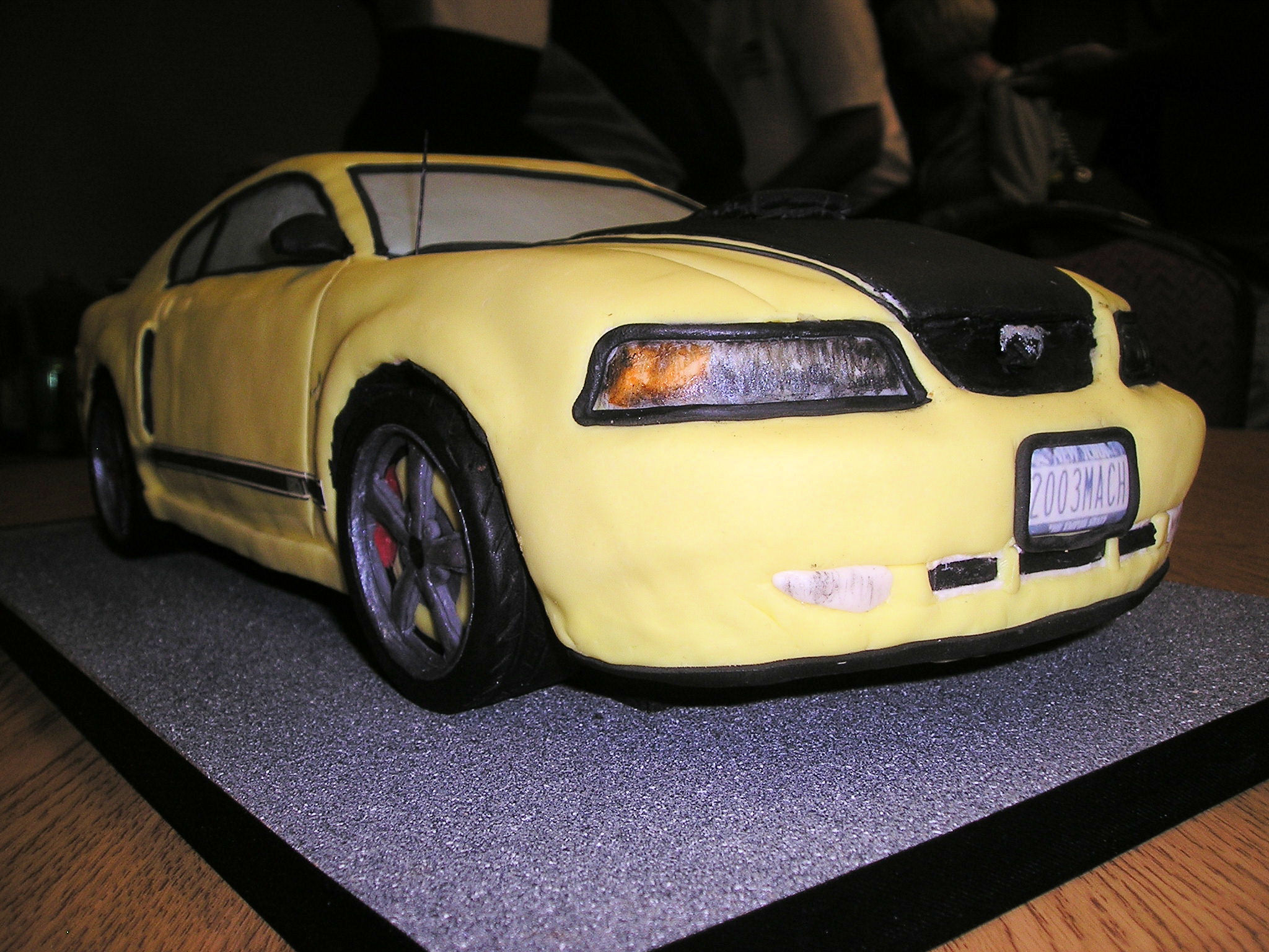 Ford Mustang Car Fondant Cake