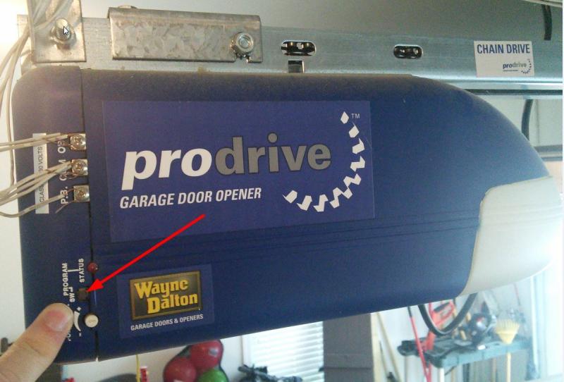 Garage Door Opener In Visor The, How To Program Wayne Dalton Garage Door Opener Car