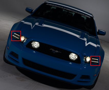 2013 deals mustang headlights