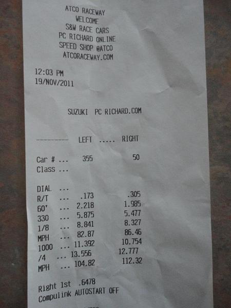 My stock 12 gt Auto just ran 12.77 today-mytimeslip.jpg