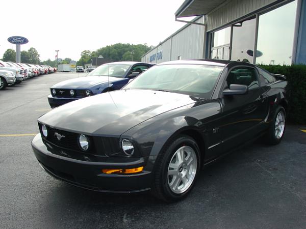 Here's pics of 2007 Alloy Grey GT  just came in todayat myLocalFordDealership 6/27/06-dsc04030.jpg