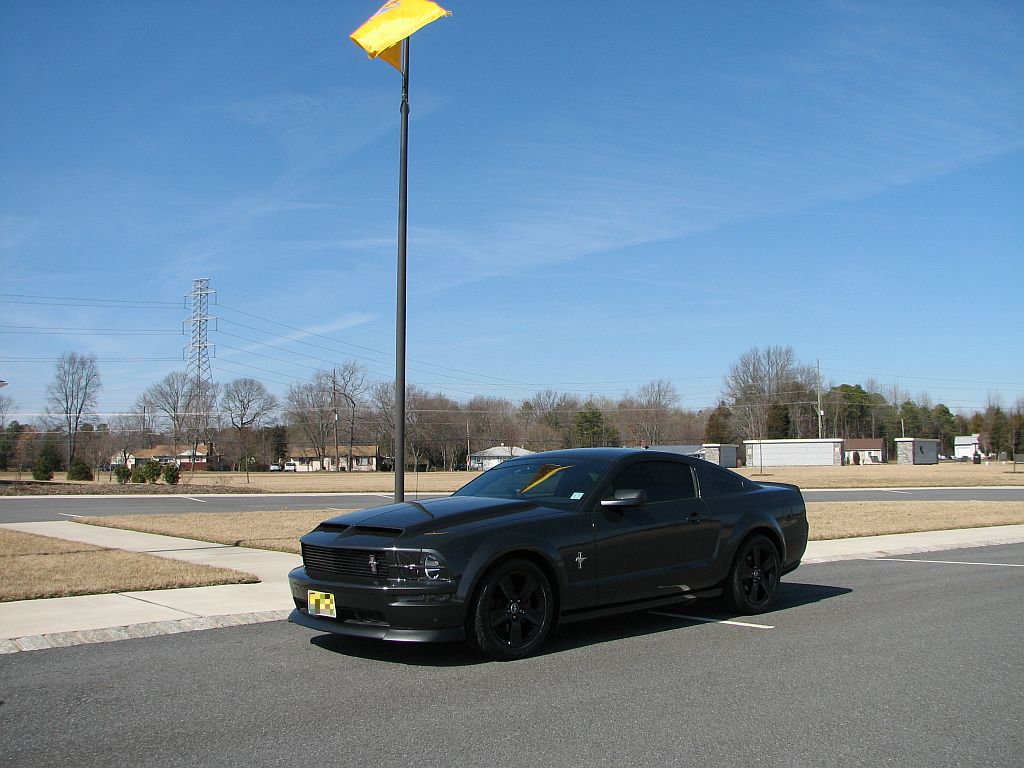 matte black mustang 2005