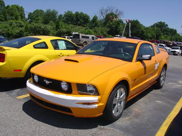 Here's pics of 2007 Orange GT from my Local Ford Dealership today 6/15/06-dsc03974.jpg