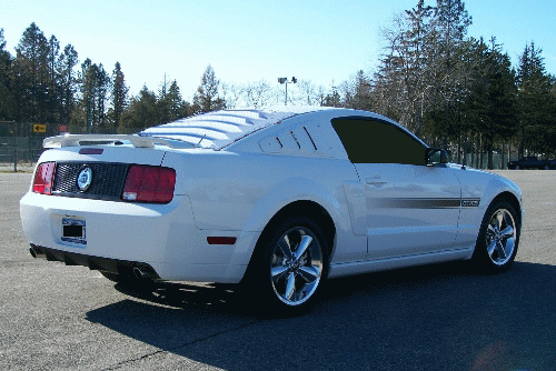 2007 Ford Mustang Rear Window Louvers