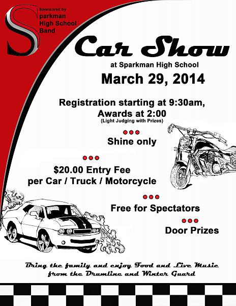 Sparkman High School Show March 29-sparkman-carshow-flyer.jpg