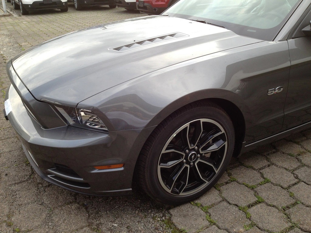 2013 GT Premium Sterling Grey Metallic with Saddle Interior - The Mustang  Source - Ford Mustang Forums