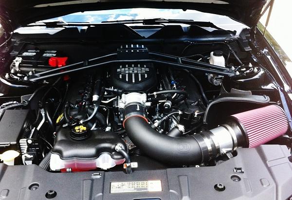 2013 Mustang GT C&amp;L intake with proper airdam to prevent water intrusion.-boss4.jpg