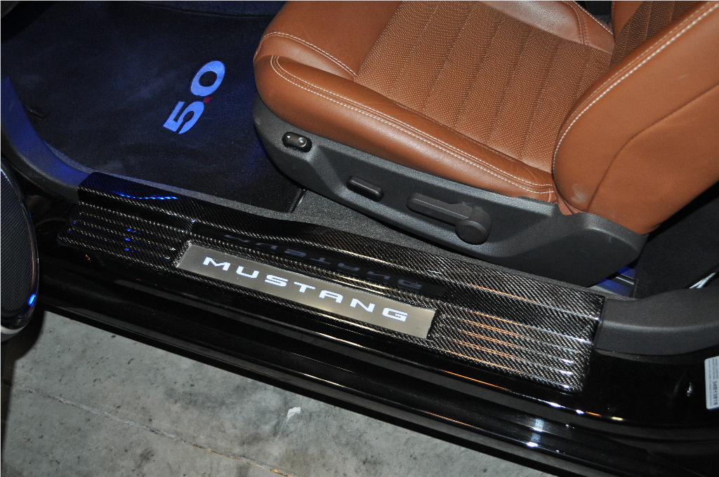 Custom Carbon Fiber Sills Interior Lighting The Mustang