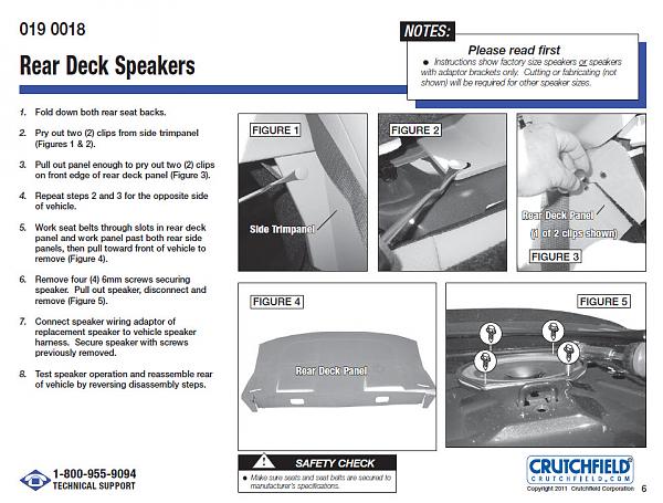 2014 mustang rear speaker install need help!! - The Mustang Source