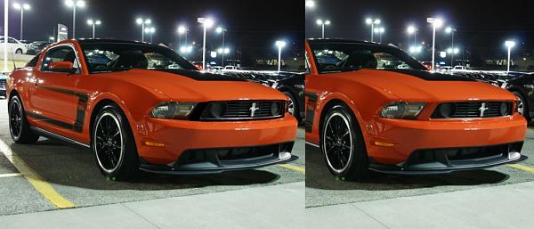 "Regular" 2012 Boss 302 - Grill Surround Mod?-boss_parking-lot_mash-up.jpg