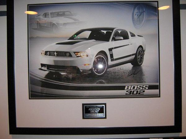 Boss 302 Framed Picture w/VIN-001.jpg