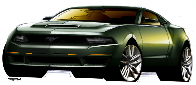 The Mustang Source - 2010 Bullitt Concept Sketch