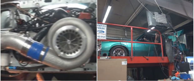1400 hp Fox-body Pounding A Mustang Dyno Into Submission: Video Inside
