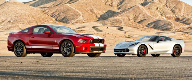 Mustang GT500 and C7 Corvette Go Head to Head