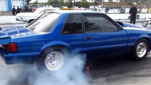 Turbo Fox-Body Mustang With A T56 And An 88mm Turbo Runs 9.05@159