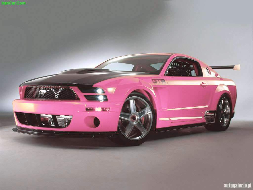Black and pink ford mustang #6