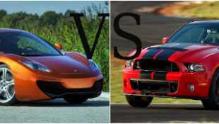 2013 Shelby GT500 vs McLaren MP4-12C: Domestic vs Exotic Battle