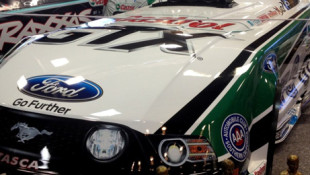 John Force Campaigns a “Mustang” in the NHRA