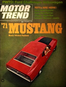September 1970 Mustang Cover