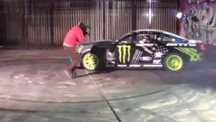 2015 Mustang Celebration: Vaugh Gittin Jr. Makes the Donuts at Hoonigan HQ