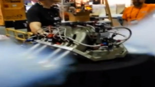 This is what a 3,200-hp Shot of Nitrous Looks Like
