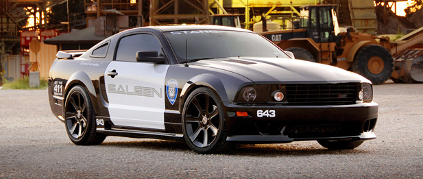 Mustangs in Movies: 2005 Saleen Police Car Rolls Out for First “Transformers”