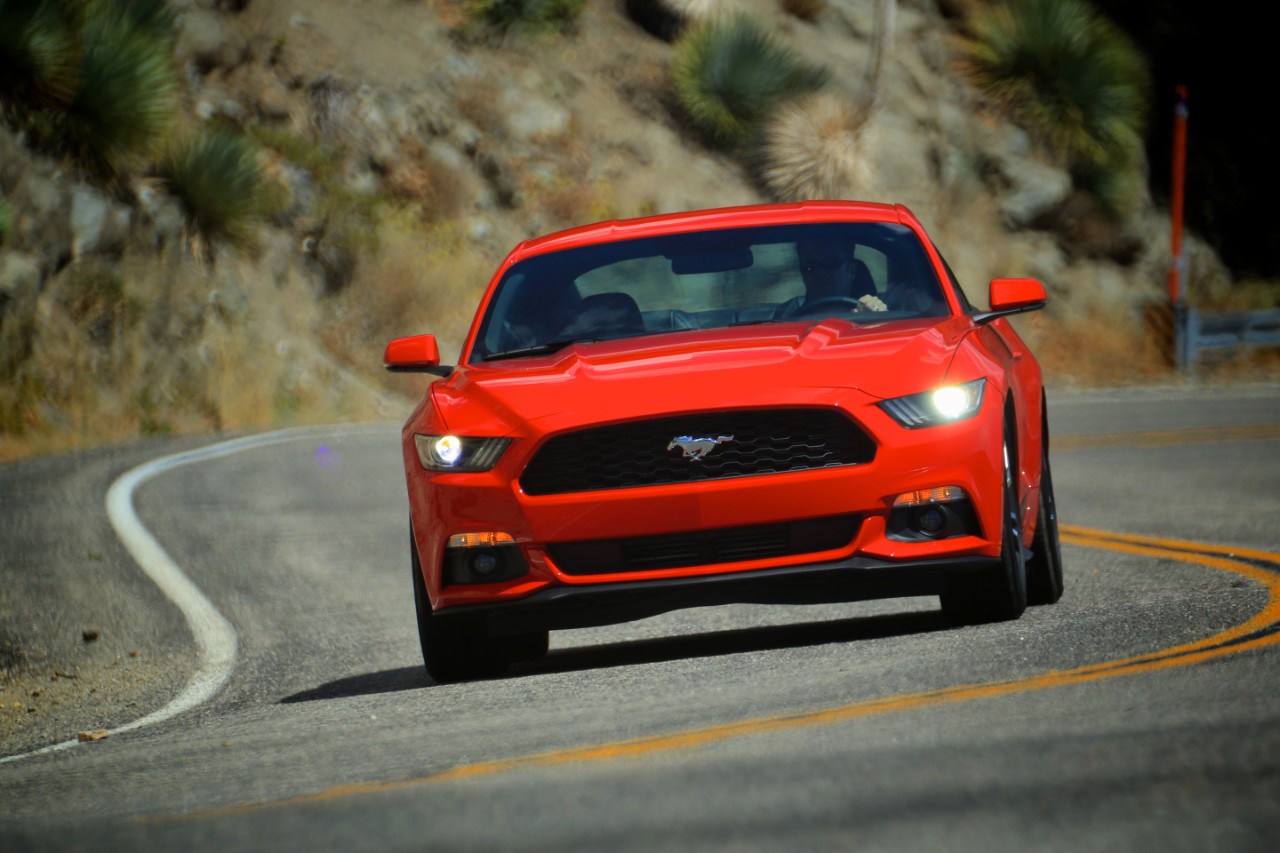 2015-Mustang-EcoBoost-Driving-Angeles-Crest Hwy-Red Home