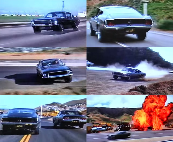 Mustang The Chase Bullitt Collage Home