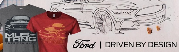 Ford designers capture Mustang spirit in new T-shirts