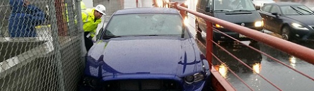 Golden: Man Gets Mustang Stuck on San Francisco Bridge