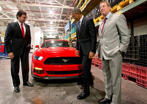 President & Mustang text