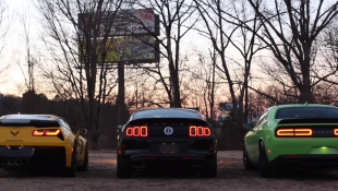 Shelby GT500 Driver Light on the Pedal in Epic Rev-Off