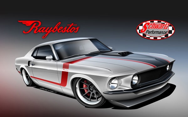 Raybestos Renders ’69 Mustang for Giveaway