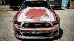 Rust Wrapped Mustang Is Certainly Unique