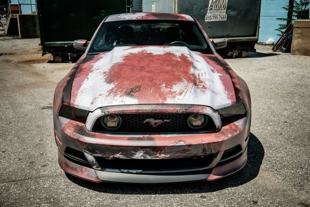 Rust Wrapped Mustang Is Certainly Unique