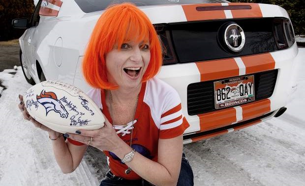 Broncos Fan’s Mustang Is All Orange and Blue